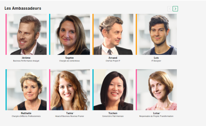 BNP PARIBAS collaborateurs ambassadeurs